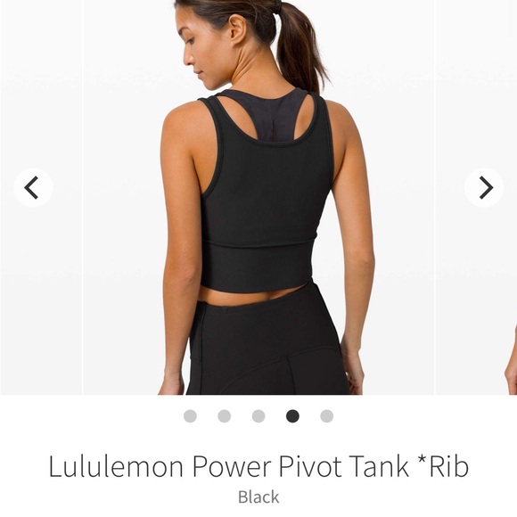 Lululemon Power Pivot Ribbed in Black size 6 - Picture 3 of 8
